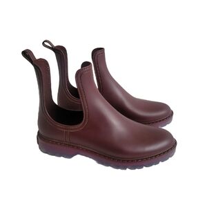 TONI PONS Chelsea Style Rain Boots, Chunky Sole Women's Size 10